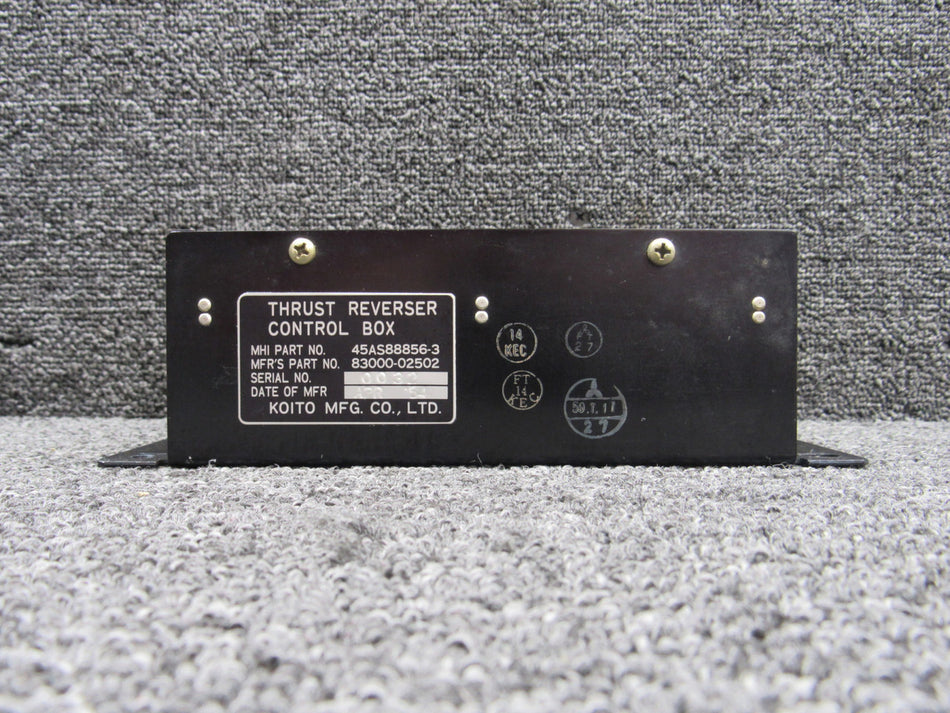 83000-02502 (Alt: 45AS88856-3) Koito Thrust Reverser Control Box