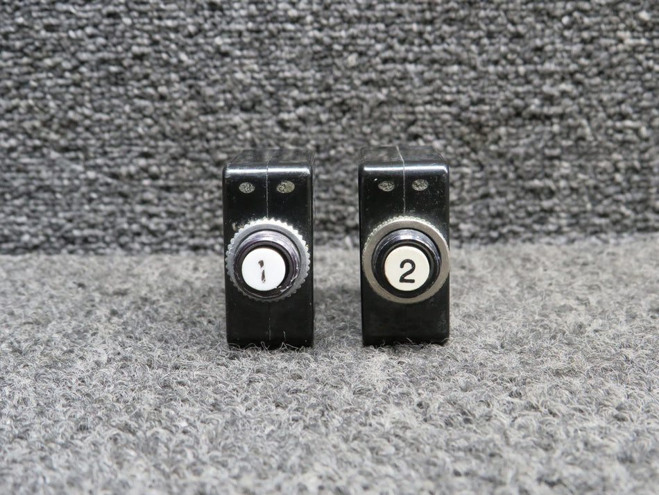 W58XC4C12A-1, W58XC4C12A-2 Potter Push Circuit Breaker Set of 2 (Amps: 1, 2)