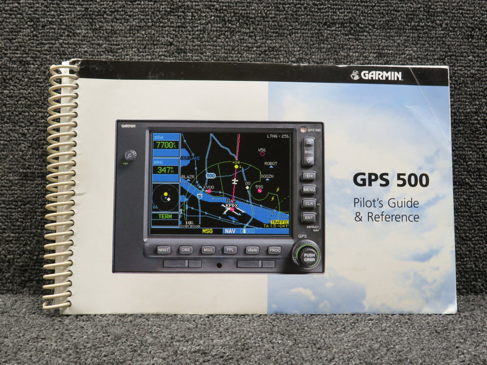 190-00181-60 Garmin 500 GPS Pilots Guide and Reference with Revision