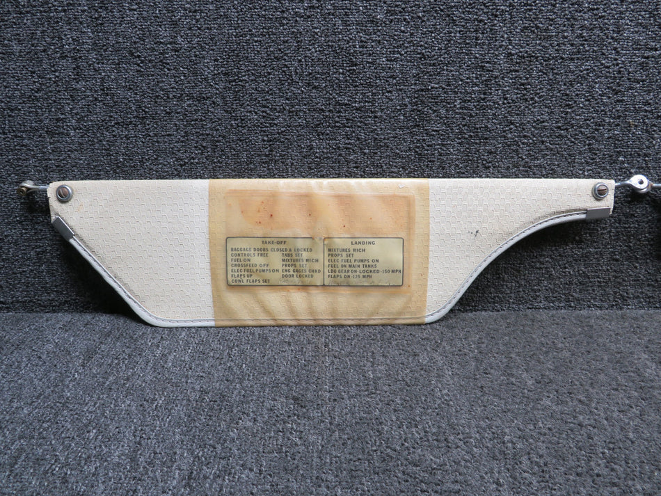 31390-000 Piper PA23-250 Sun Visor Assembly Set (Pilot & Co-Pilot)