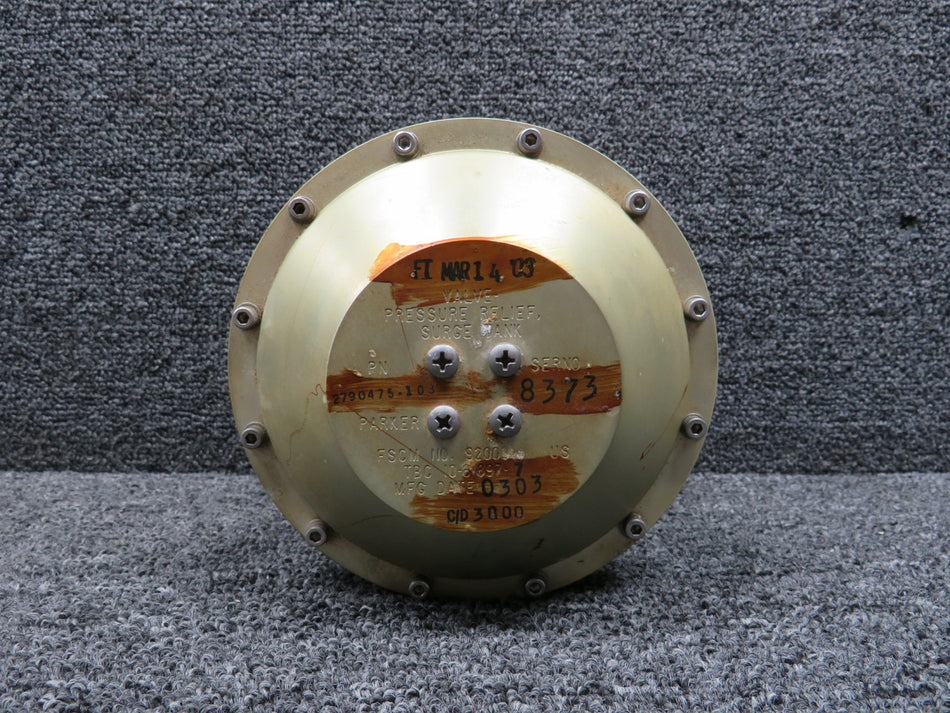2790475-103 (Alt: 10-61897-7) Parker Surge Tank Pressure Relief Valve