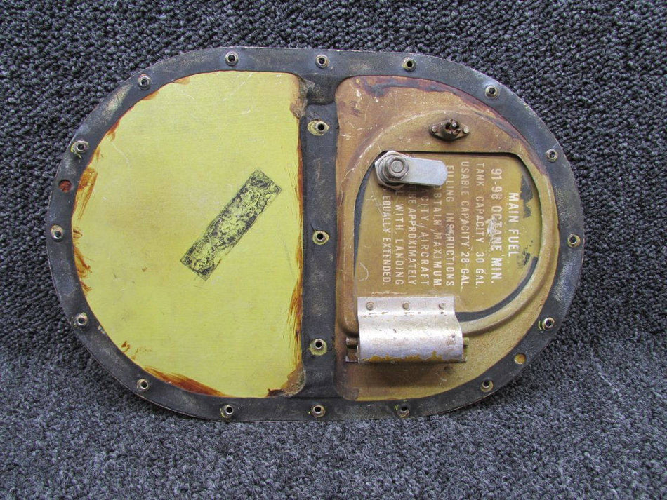 20328-002 Piper PA24-250 Plate Fuel Cell Access Hole Cover (Bent Knob)
