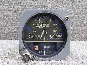WL102AMS3 Smith Industries Standby Altimeter-Airspeed Indicator w Mods 28V