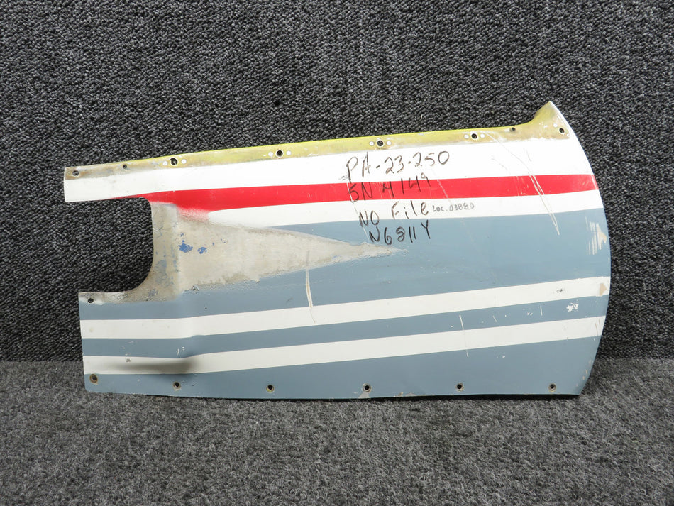 16210-002 Piper PA23-250 Fuselage Bulkhead Skin Assembly Rear LH