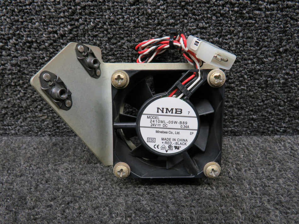 2410ML-05W-B89, 19233-001 Cirrus SR22 NMB Avionics Cooling Fan w Bracket (24V)