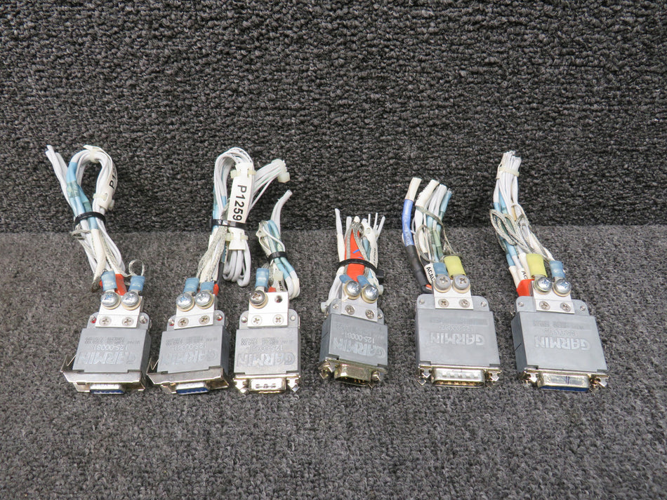 125-00081, 125-00082 Garmin Avionics Connectors Set of 6