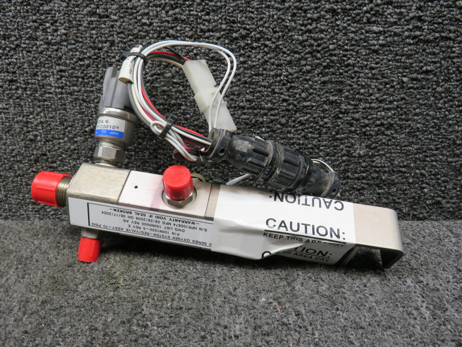 100N1020-5 Cirrus SR22 Oxygen Regulator Valve Assembly