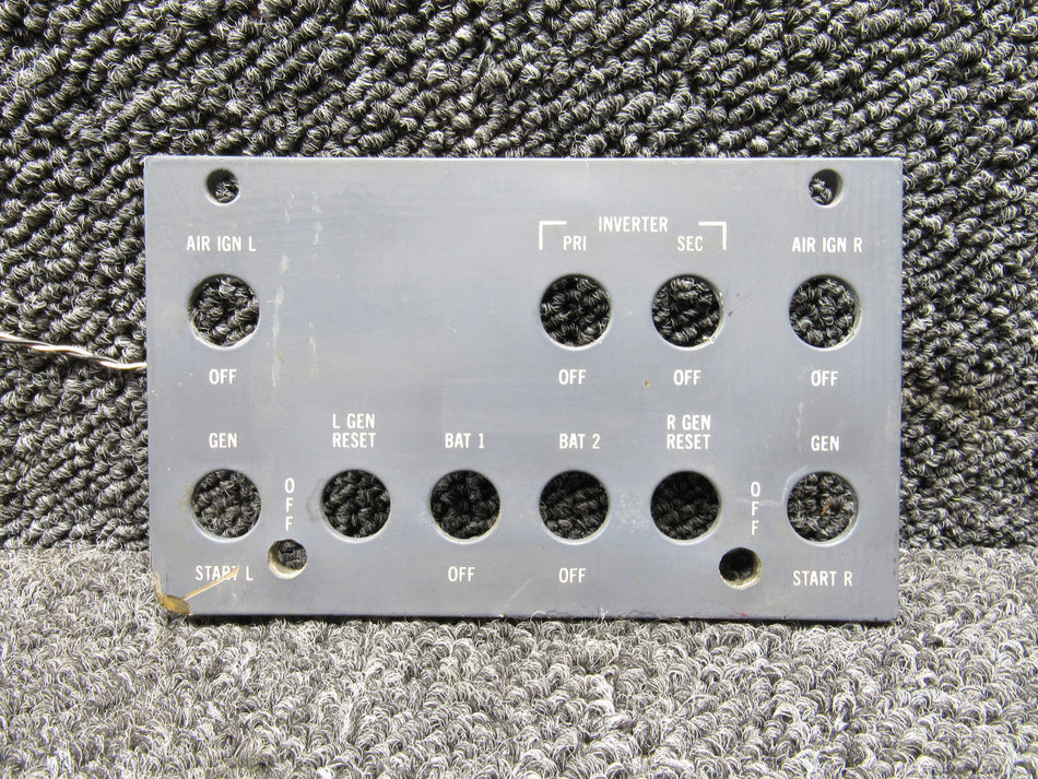 6608207-4 Astronics Corp Ignition Switch Panel Overlay Assembly