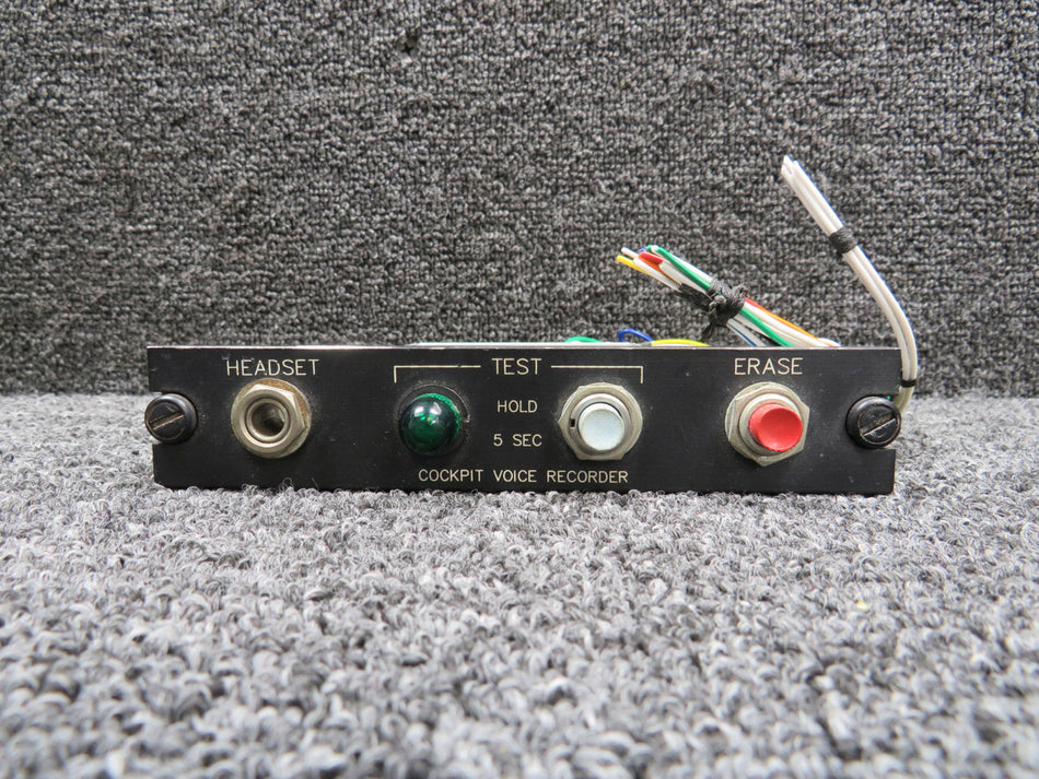 Mitsubishi MU-300 Cockpit Voice Recorder Panel