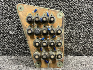 60-324135 Beechcraft B-60 Edge Lighted Console Panel Lower LH w Circuit Breakers