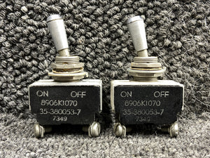 35-380053-7 (Alt: 8906K1070) Cutler-Hammer Two Position Toggle Switch Set