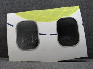 Boeing 737-800 Double Window Frame and Skin Cut Out w Windowpane (Display-Art)