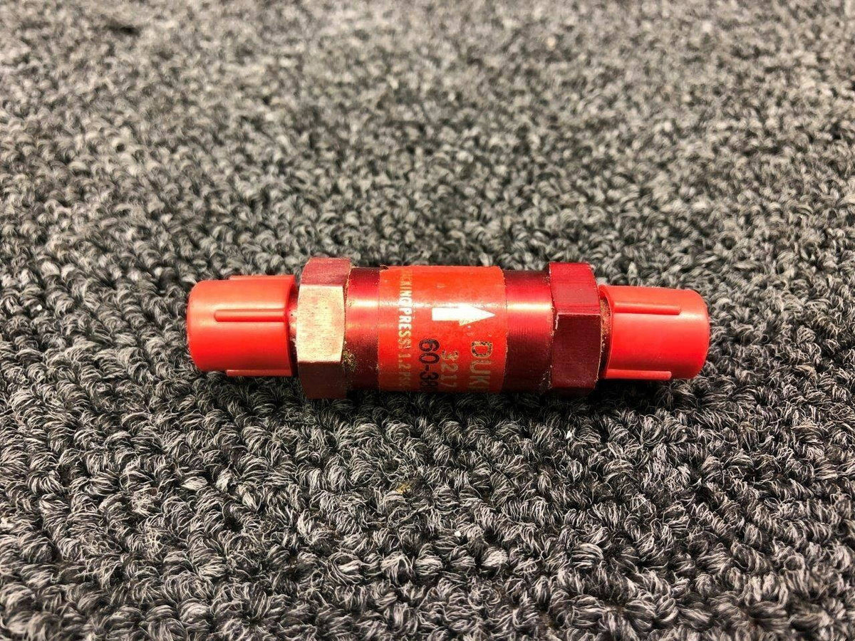 3217-00-11 (ALT: 60-380003-5) Beech A36TC Dukes Fuel Check Valve BAS Part Sales | Airplane Parts