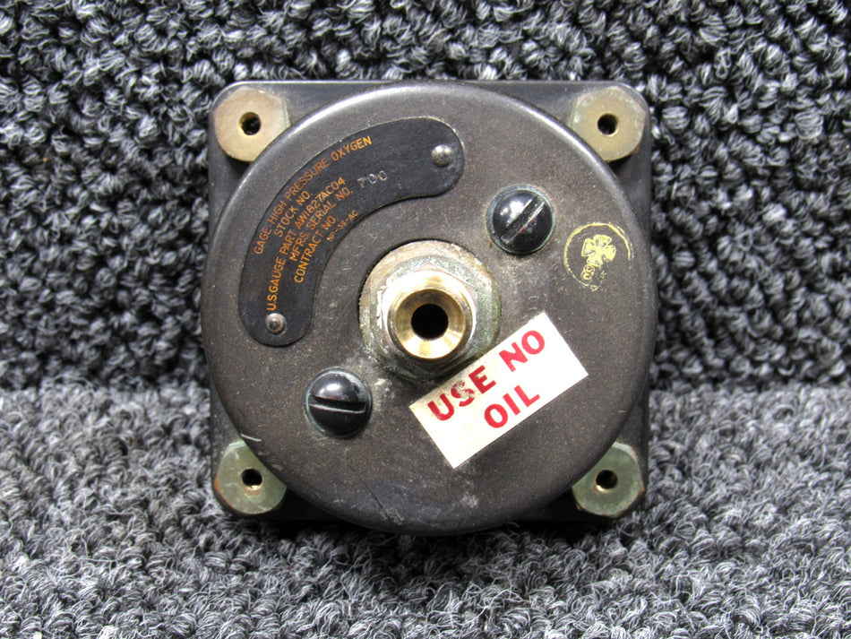 AW1827AC04 (Alt: 50-384046) US Gauge High Pressure Oxygen Indicator