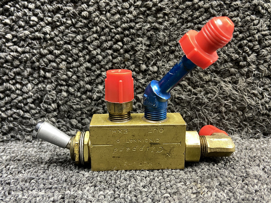MJTV-3 Clippard 2-Way Toggle Valve Assembly