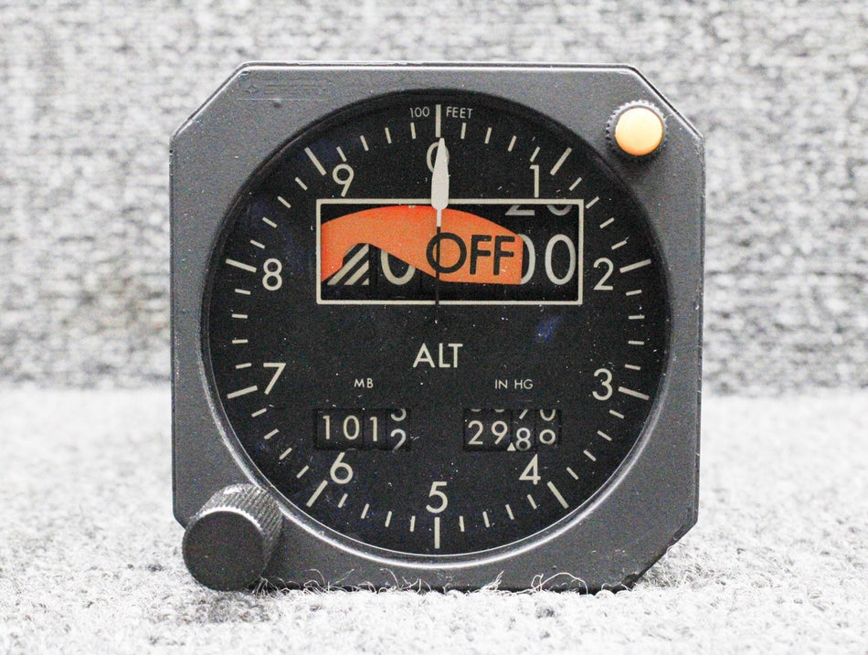 4016341-906 Sperry BA-141 Altitude Indicator Overhauled with 8130-3 (Has Mods, 26V)