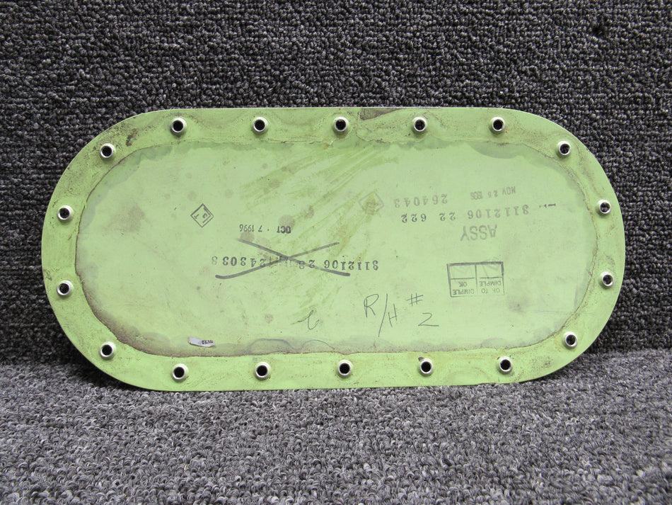 3112106-28 (Alt: 3112106-22-622) LearJet 31A Tailcone Access Panel RH