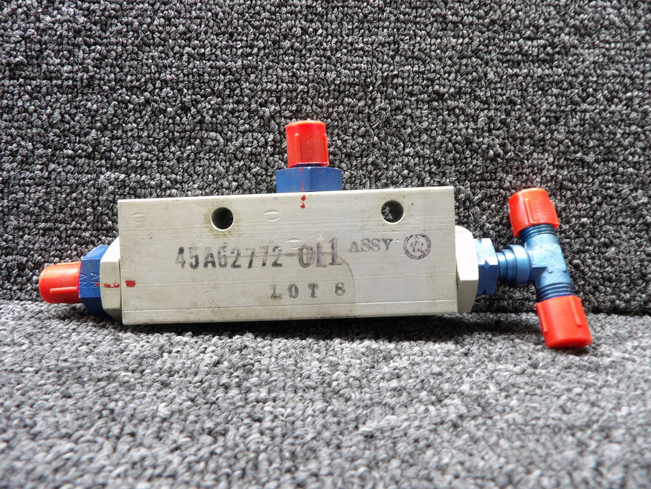 45A62772-011 Mitsubishi MU-300 Flap System Lock Valve Assembly