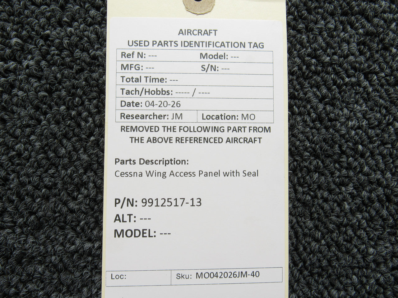9912517-13 Cessna Wing Access Panel with Seal – BAS Part Sales