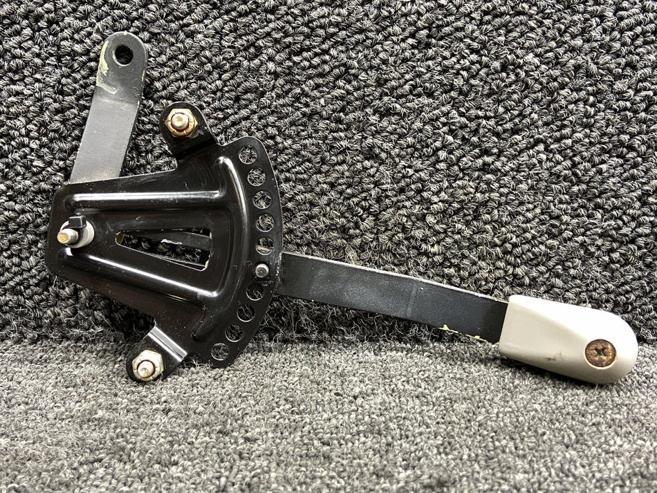 2113253-9, 2113210-3 Cessna T206H Cowl Flap Control Lever Assembly w Brackets