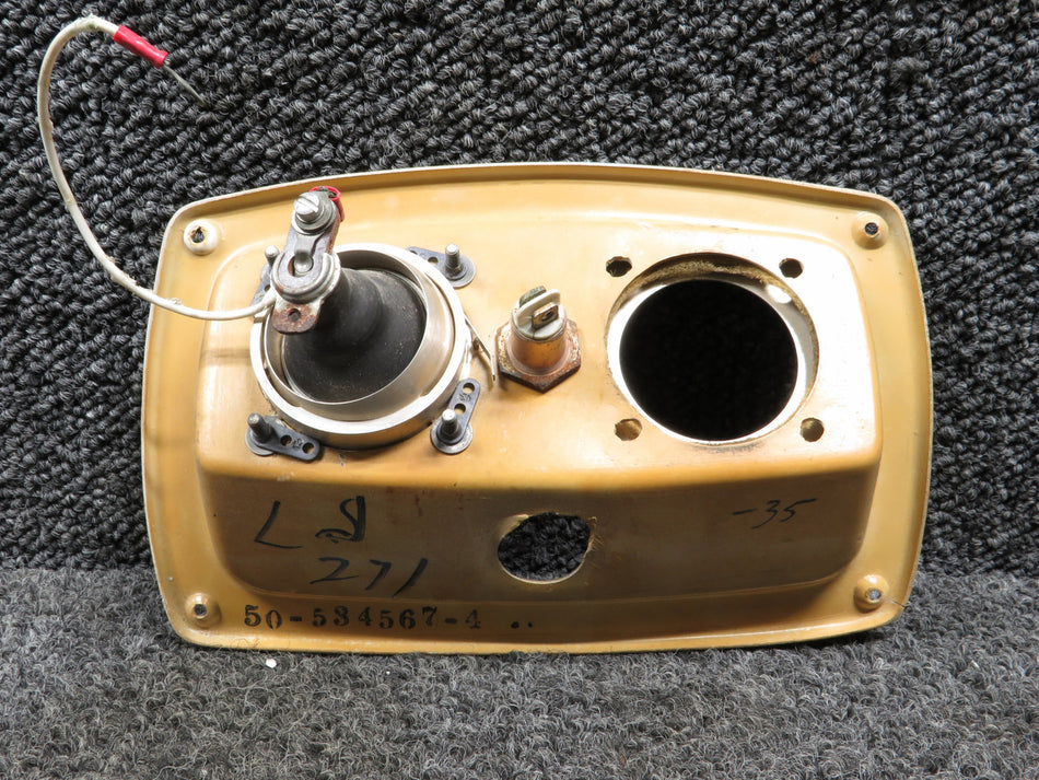 50-534567-4 Beechcraft Overhead Outlet Panel with Light and Switch