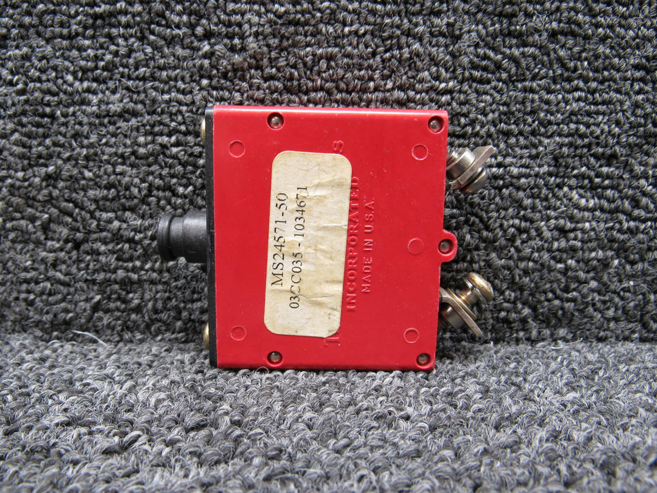 6752-12-50 (Alt: MS24571-50) Klixon Circuit Breaker
