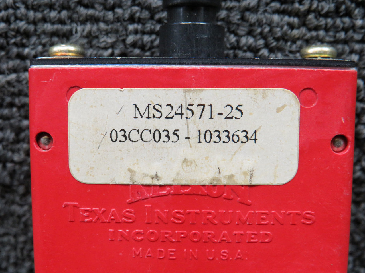 6752-12-25 (Alt: MS24571-25) Klixon Circuit Breaker – BAS Part Sales