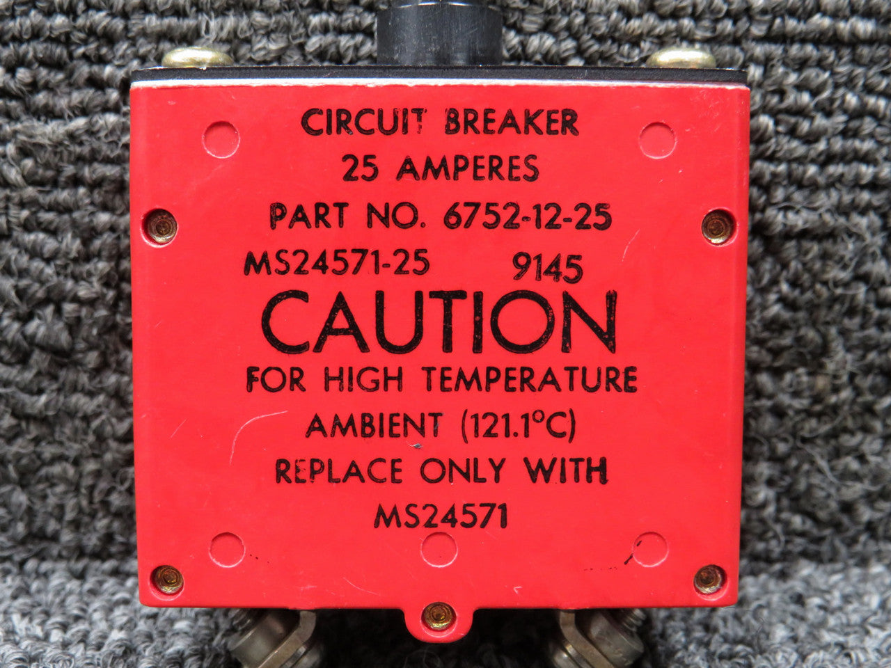 6752-12-25 (Alt: MS24571-25) Klixon Circuit Breaker – BAS Part Sales