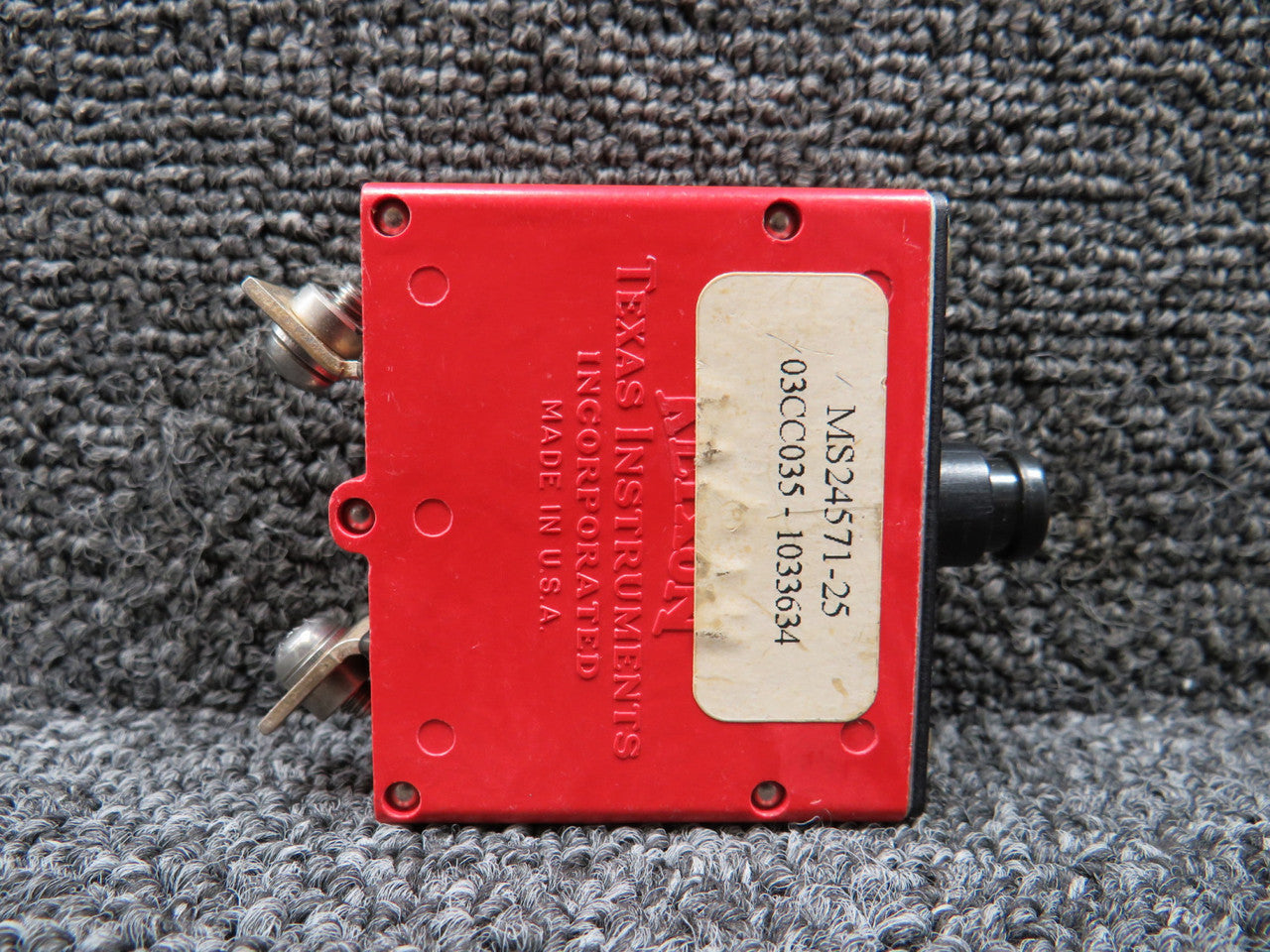 6752-12-25 (Alt: MS24571-25) Klixon Circuit Breaker – BAS Part Sales
