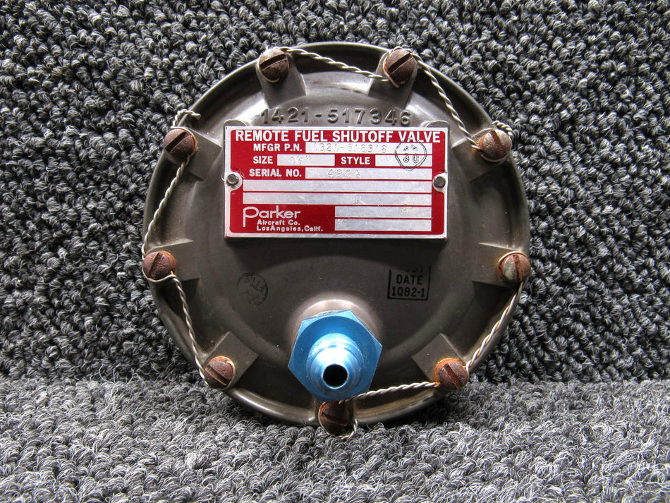 1321-518316 Parker Remote Fuel Shutoff Valve