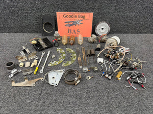 Cessna TR182 Goodie Bag with Solenoids, Mic Jacks, Brackets, Rods, Etc.