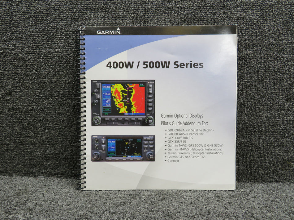 190-00356-30 Garmin 2016 400W-500W Series Pilot’s Guide Addendum