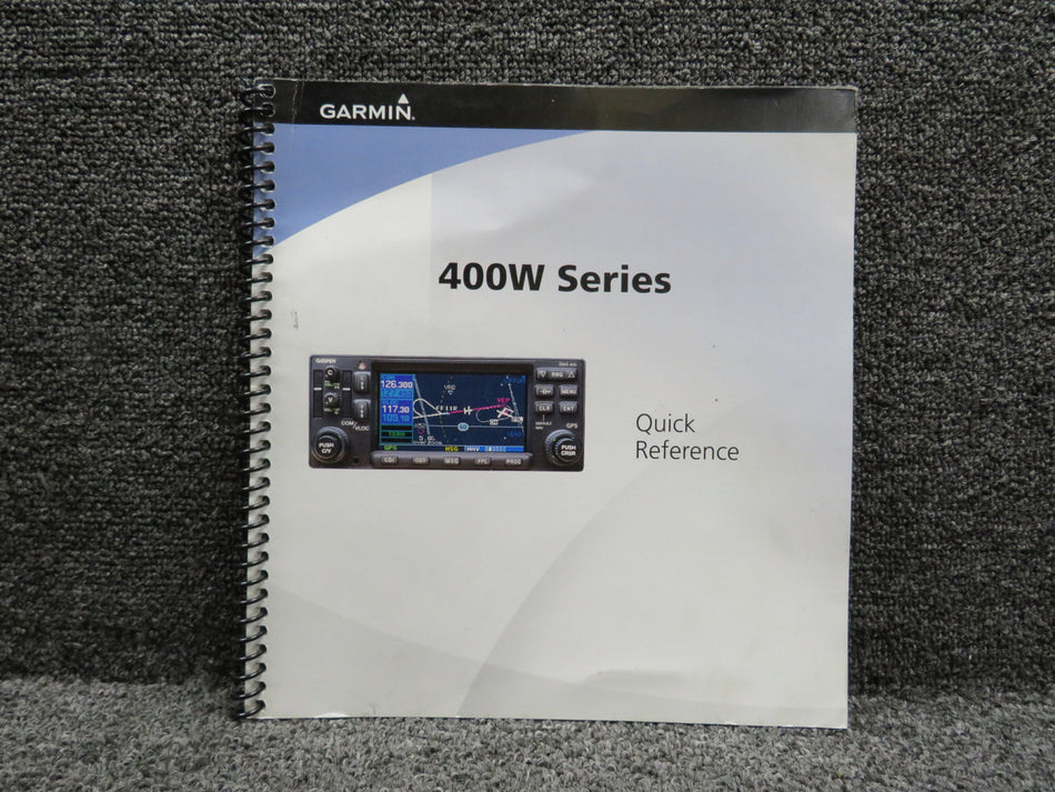 190-00356-01 Garmin 2016 400W Series Quick Reference Book
