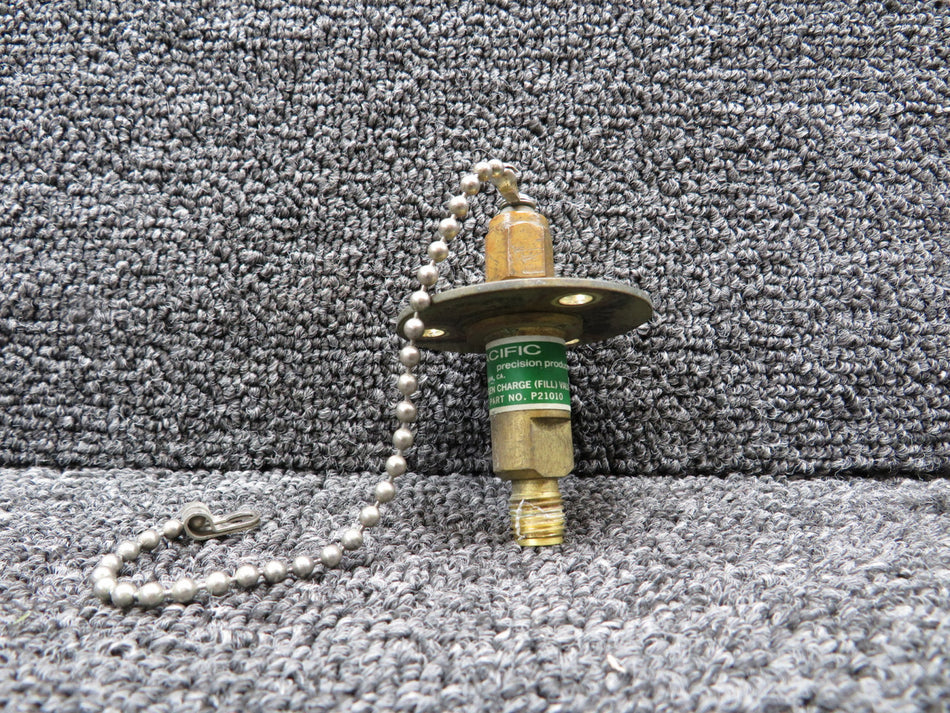 P21010 Pacific Precision Oxygen Charge Fill Valve with Chain