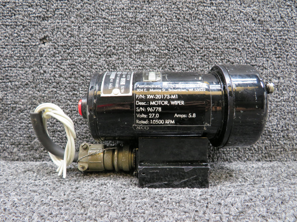 XW-20173-M1 (Alt: 50-380071) Aeromotors Wiper Motor Assembly (27.0V, 5.8A)