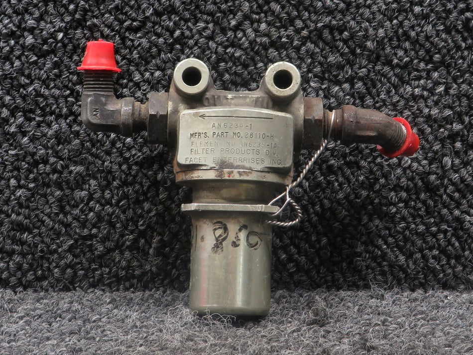 28110-H (Alt: AN6234-1) Facet Enterprises Hydraulic Filter Assembly