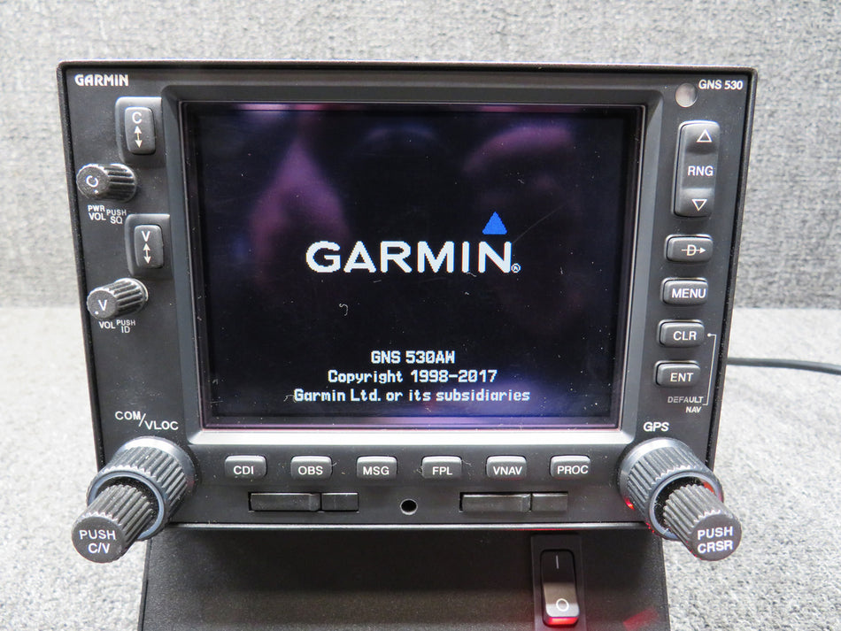 011-01066-40 Garmin GNS-530AW WAAS GPS-Nav-Com with TAWS has Tray, Books (28V)