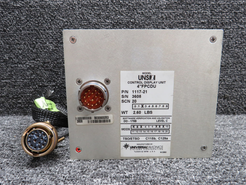 1117-21 Universal Avionics Control Display Unit with Modifications (Core)