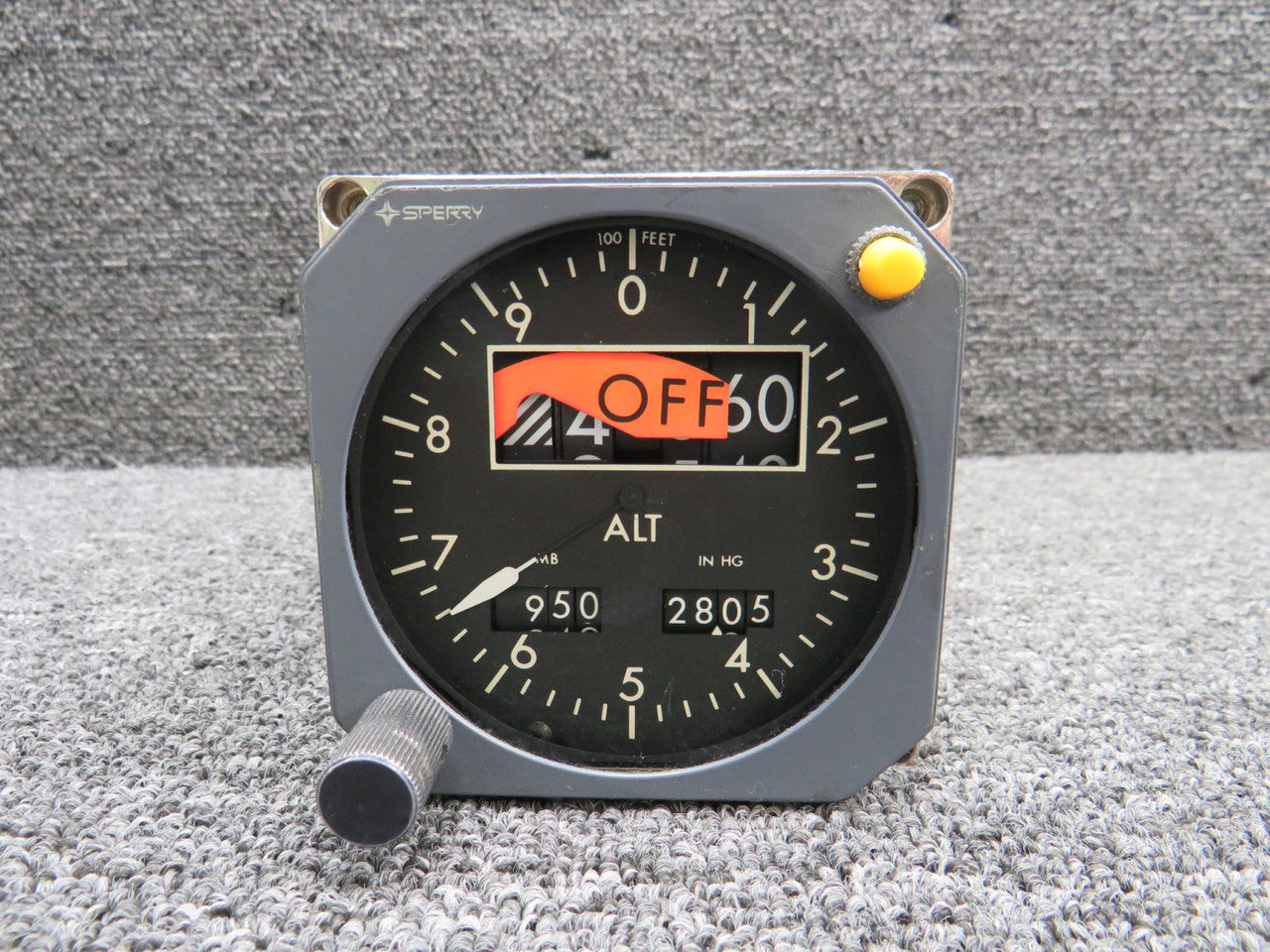 4016341-905 Sperry BA-141 Altitude Indicator with Modifications