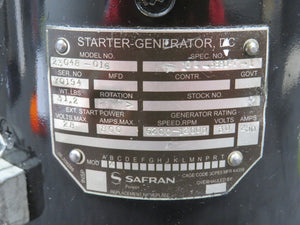 101-389007-1 Safran 23048-016 DC Starter Generator w Modifications (28V, 800A)