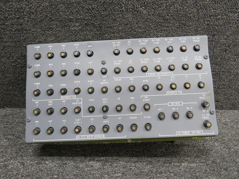 6518117-10 Cessna Citation 550 Circuit Breaker Panel Assembly RH
