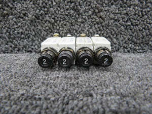 7277-2-2 Klixon Circuit Breaker Set of 4 (Amps: 2)