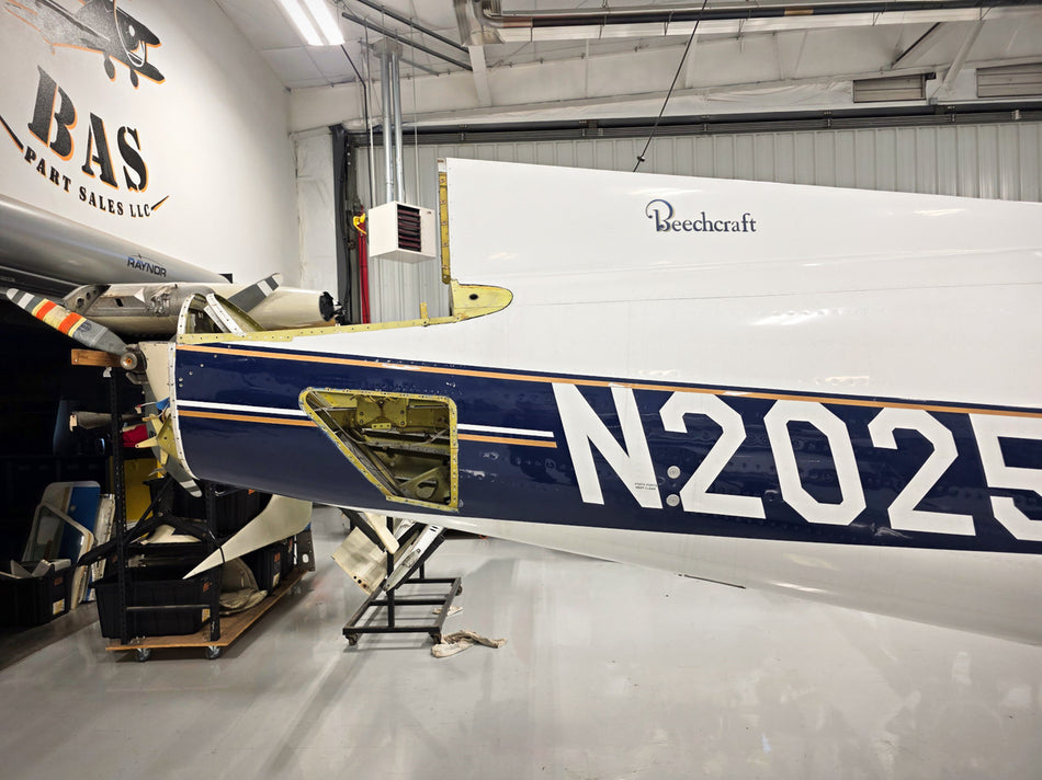 Beechcraft B60 Fuselage with Bill of Sale, Data Tag, Airworthiness, & Logs