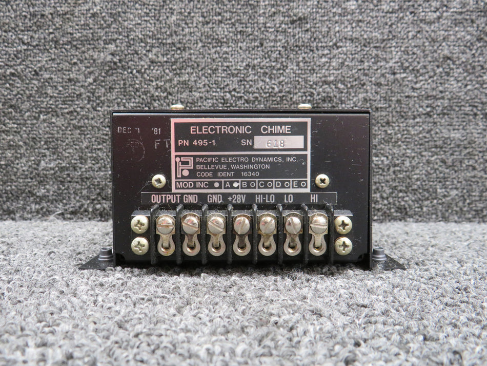 495-1 Pacific Electro Chime with Mods (28 Volts)