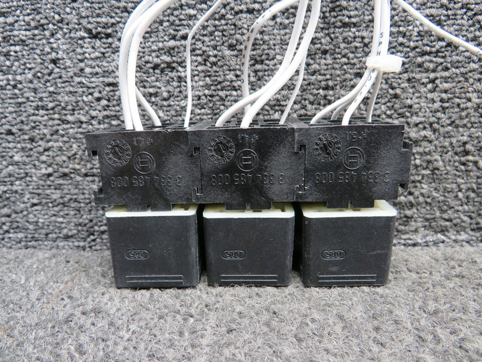 0-332-209-204, 3-334-485-008 Bosch Relay with Relay Socket Set of 3