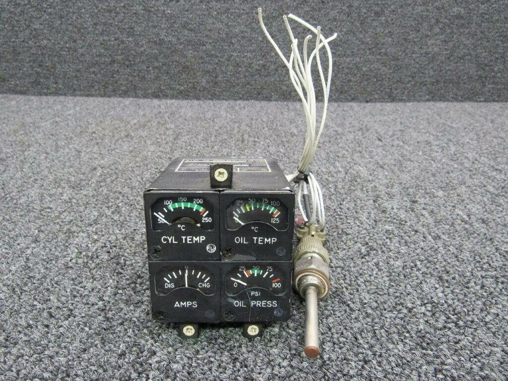 36-380021-13 Beech A36 Edo Aire Engine Instrument Cluster with Probe (Votls: 14) BAS Part Sales | Airplane Parts