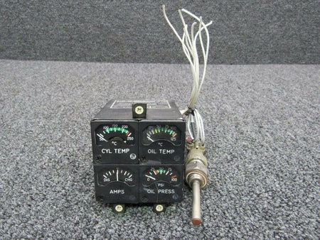 36-380021-13 Beech A36 Edo Aire Engine Instrument Cluster with Probe (Votls: 14) BAS Part Sales | Airplane Parts