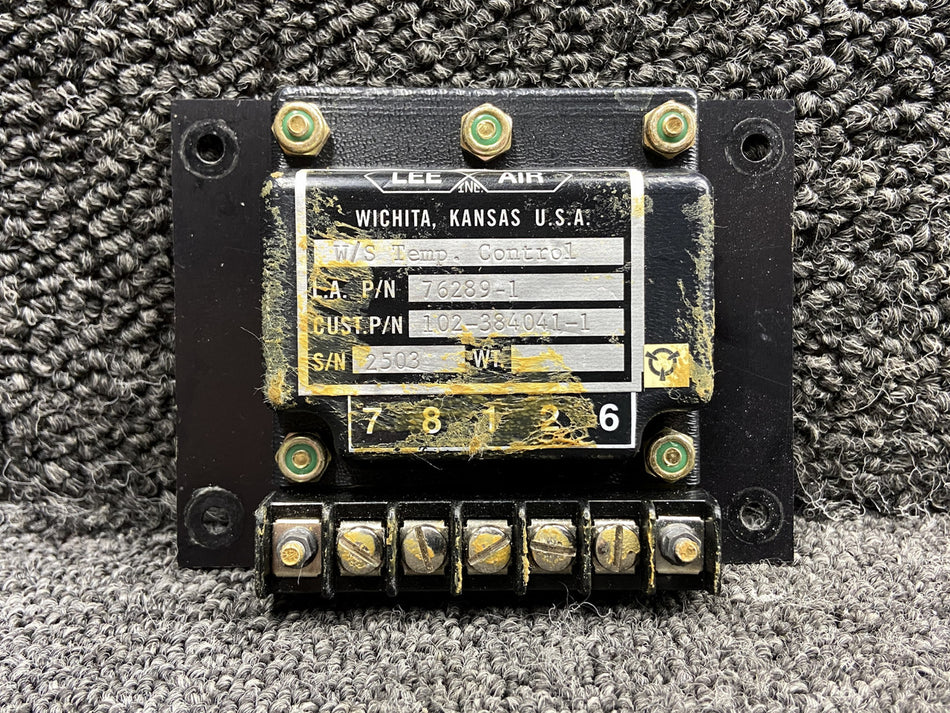 76289-1 (Alt: 102-384041-1) Lee Air Windshield Temperature Controller Unit
