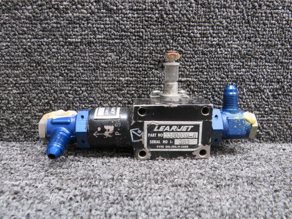 2380059-6 LearJet Parking Brake Valve Assembly
