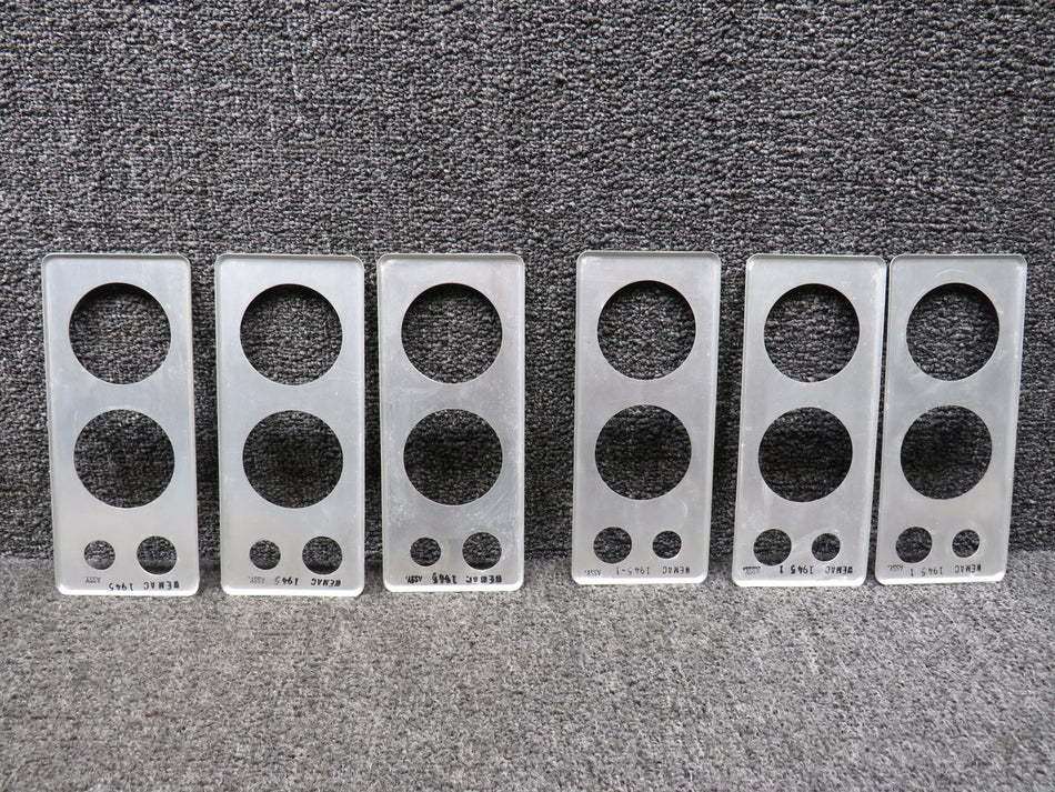 1945, 1945-1 Wemac Air Valve and Light Retainer Set of 6